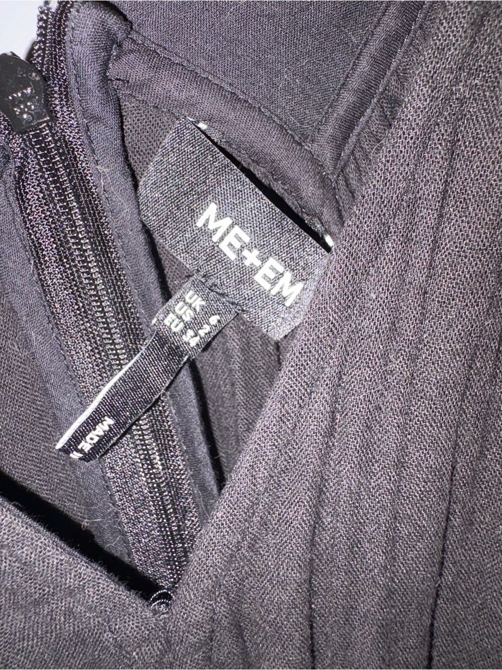 ME+EM Black Cheesecloth Maxi Dress size 2 - Picture 10 of 13